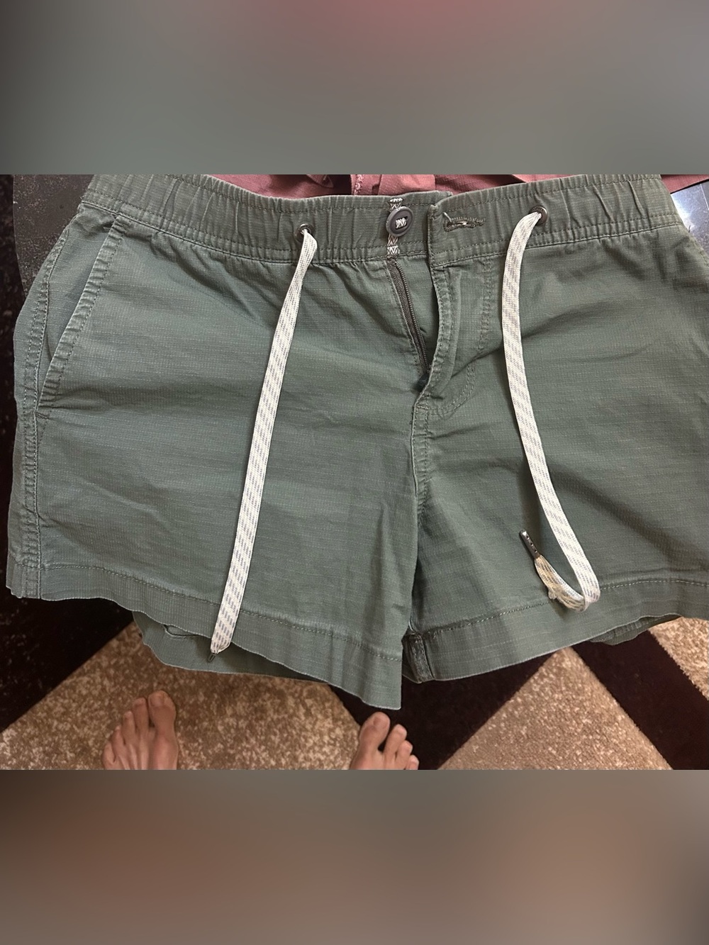 Vuori Shorts- Olive Green Cargo Ripstop